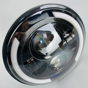 Фара головного світла LED 40W (ближній + дальній + ходові вогні (кільце)) 7 дюймів